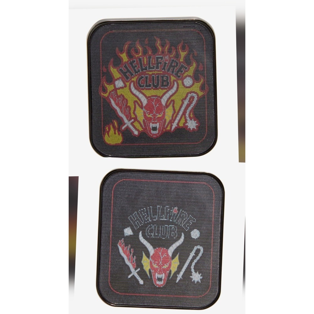 NEW‎ Netflix Stranger Things Hellfire Club Logo Lenticular Enamel Pin